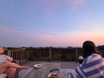 Views from the top deck where we had dinner the first night!