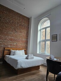Loved the brick wall!