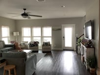 Open living room were we watched & learned line dances