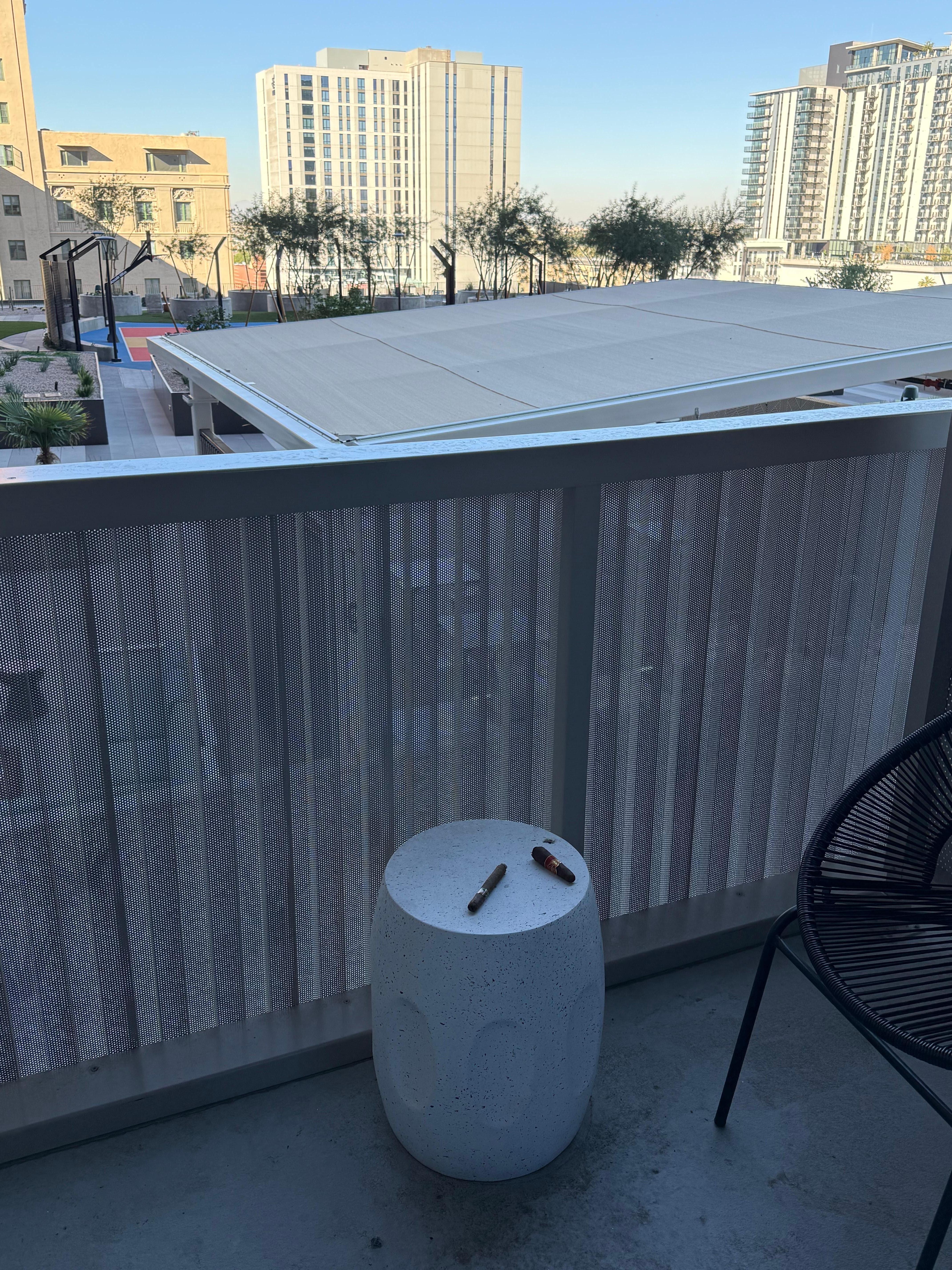 Balcony of 2nd room with door open the entire stay.