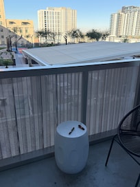 Balcony of 2nd room with door open the entire stay.