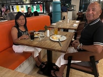 En uno de los buffets!!