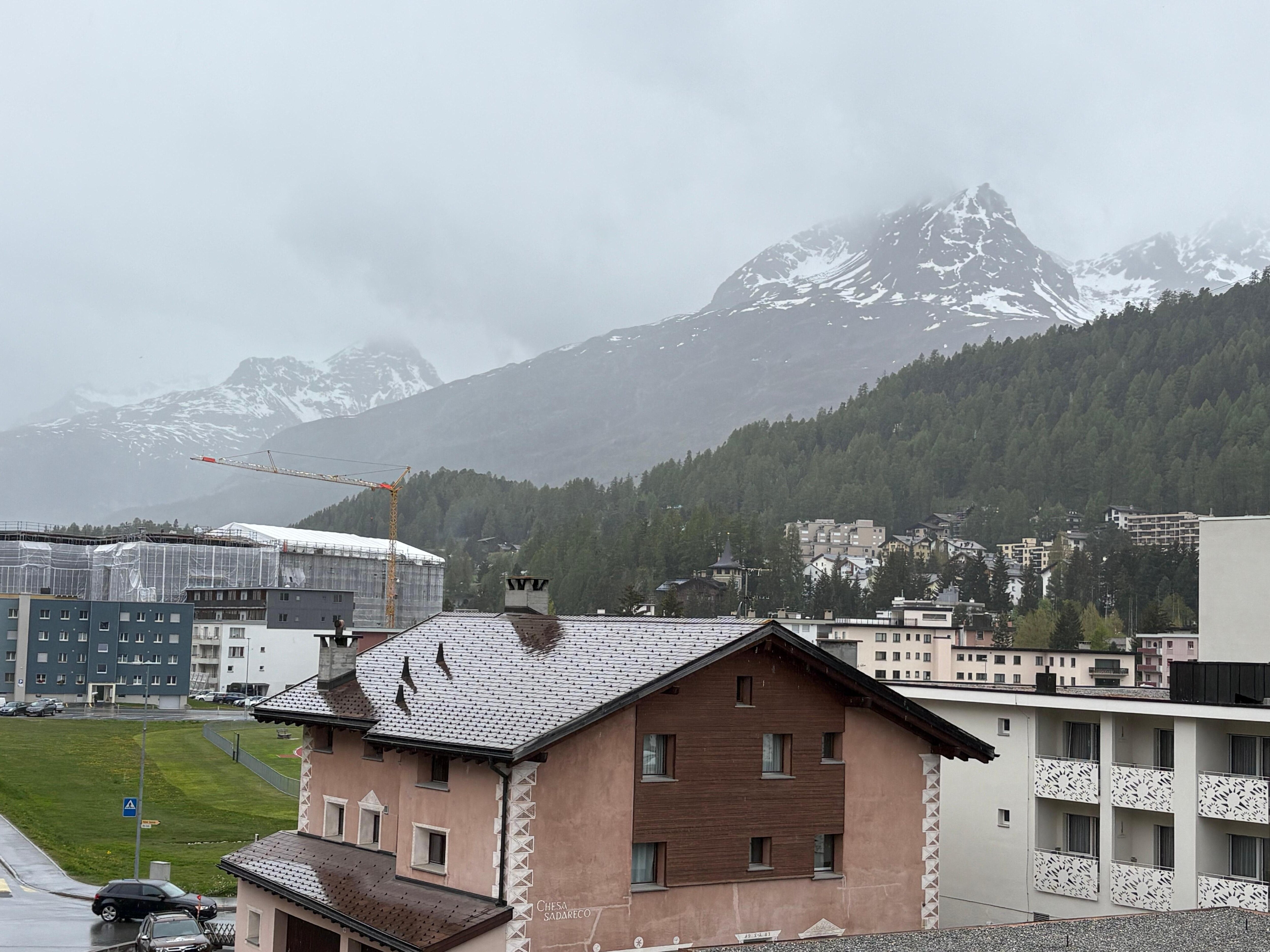 From the balcony. 