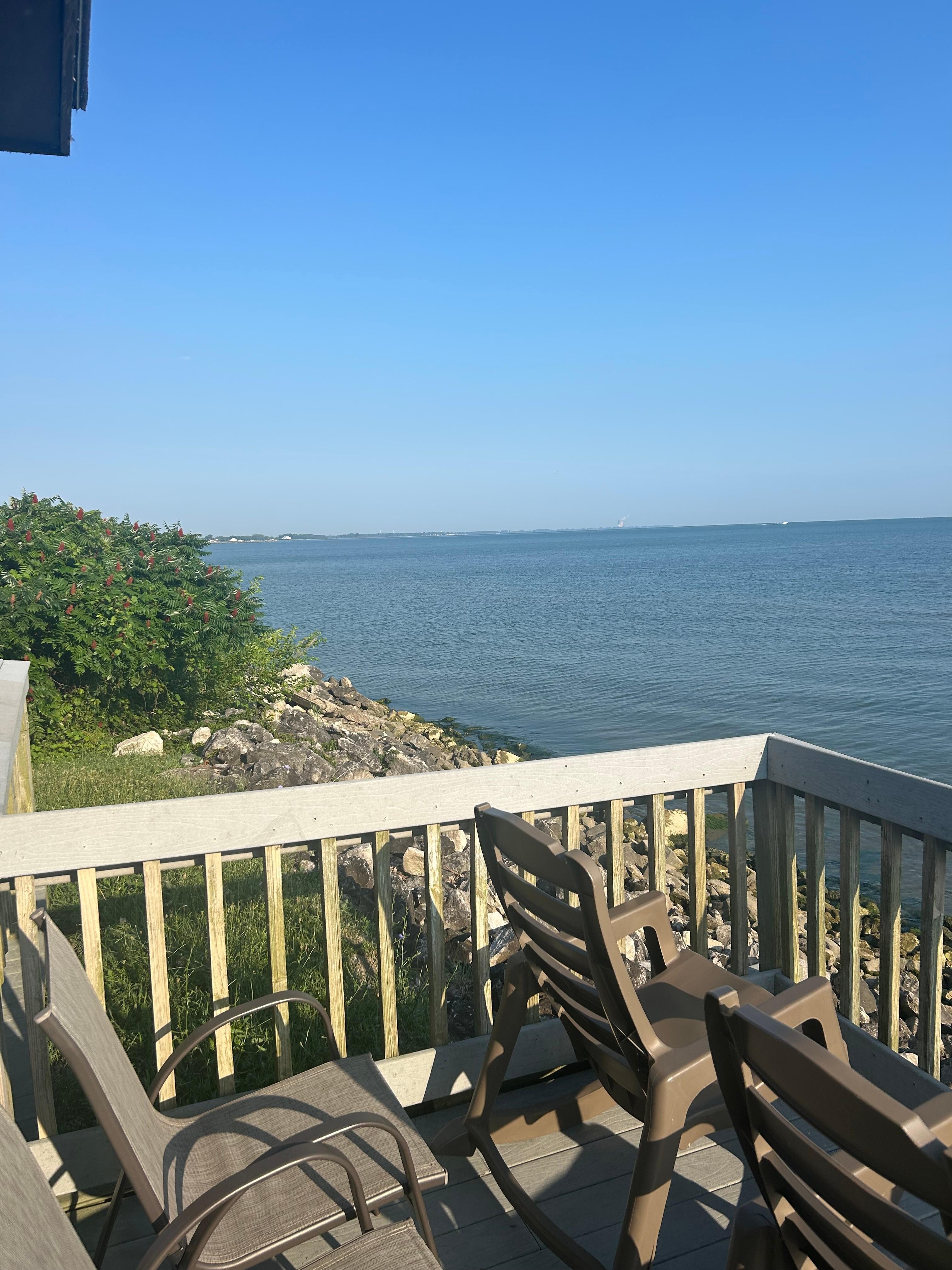 Beautiful deck and view