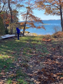 Lawn with walking paths