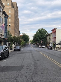 Northampton St. looking west, with Grand Eastonian on the left