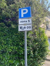 Paid parking on the left side*