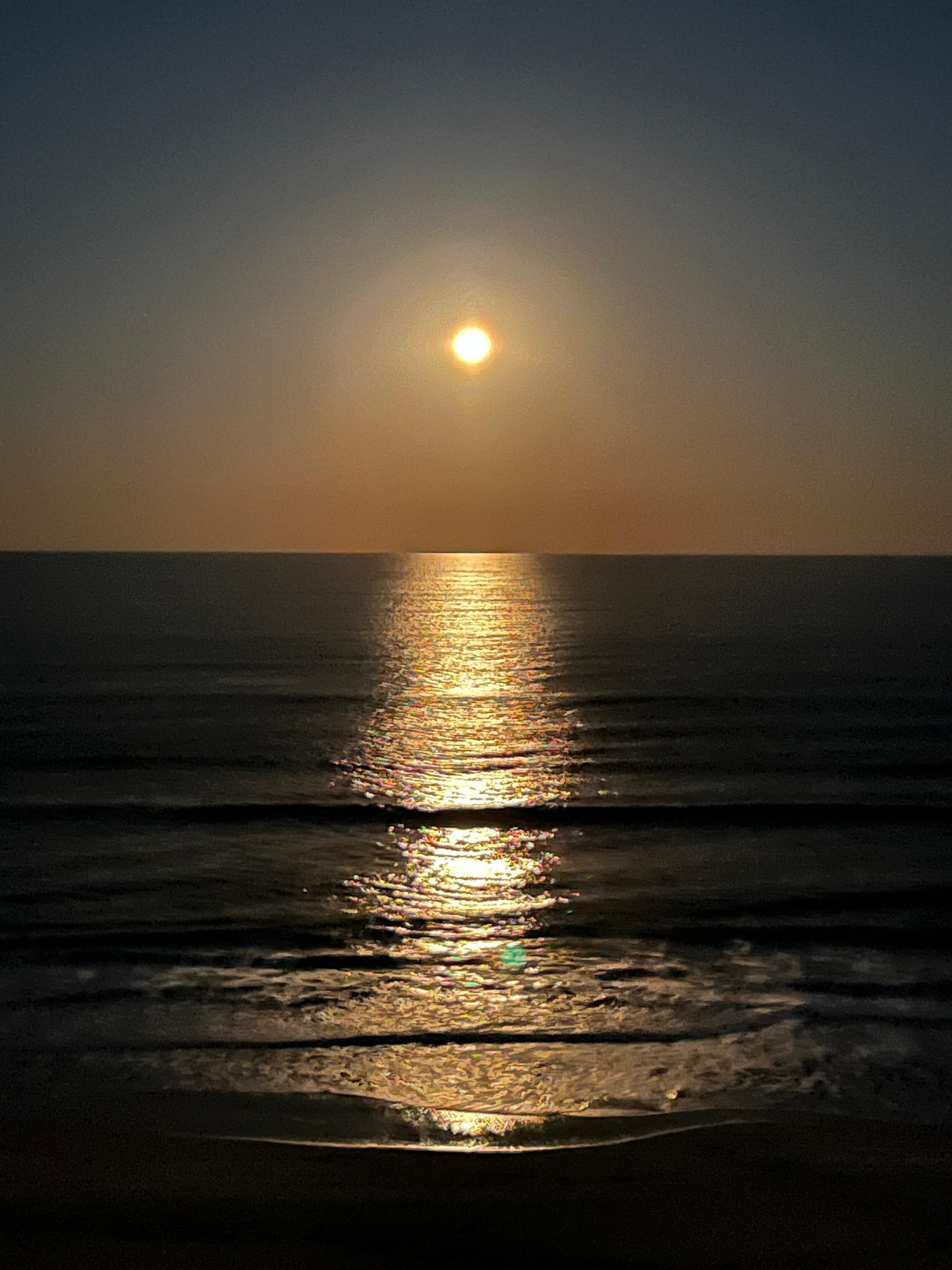 Moonrise from balcony