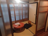 Front room, with table and seats