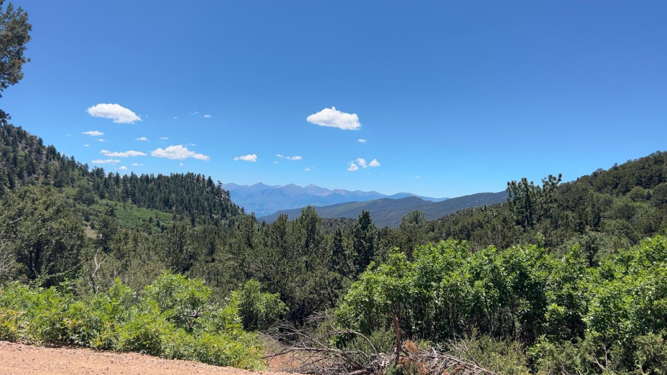 Gorgeous view of the mountains from the road just a short way outside of the property. I came here many times to admire it all.