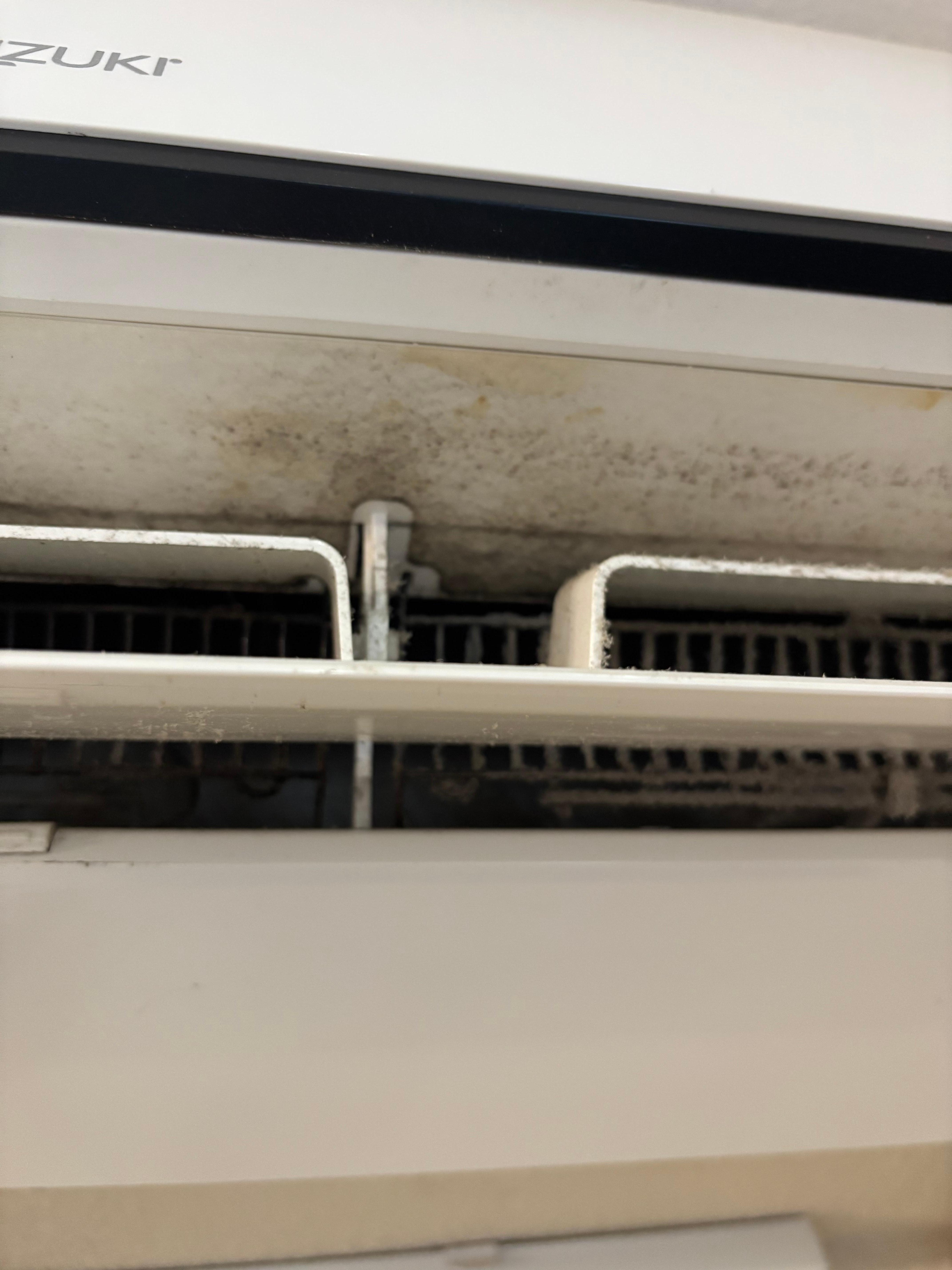 The AC hasn’t been cleaned since it was bought. 