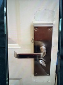 Door handle falling off