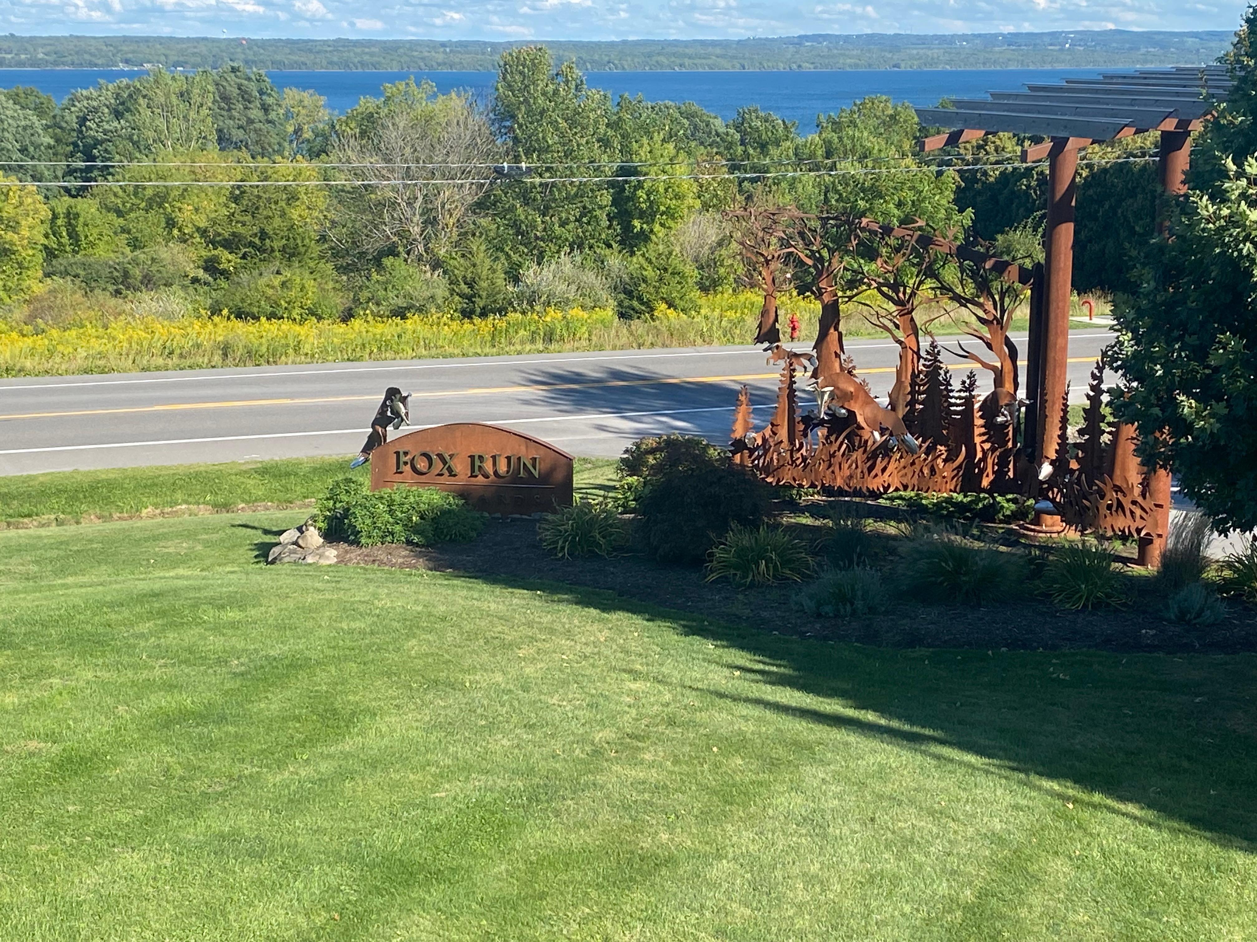 One of the Wineries with view of Seneca Lake