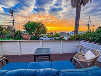 View from front deck, we ended up with a great sunset!