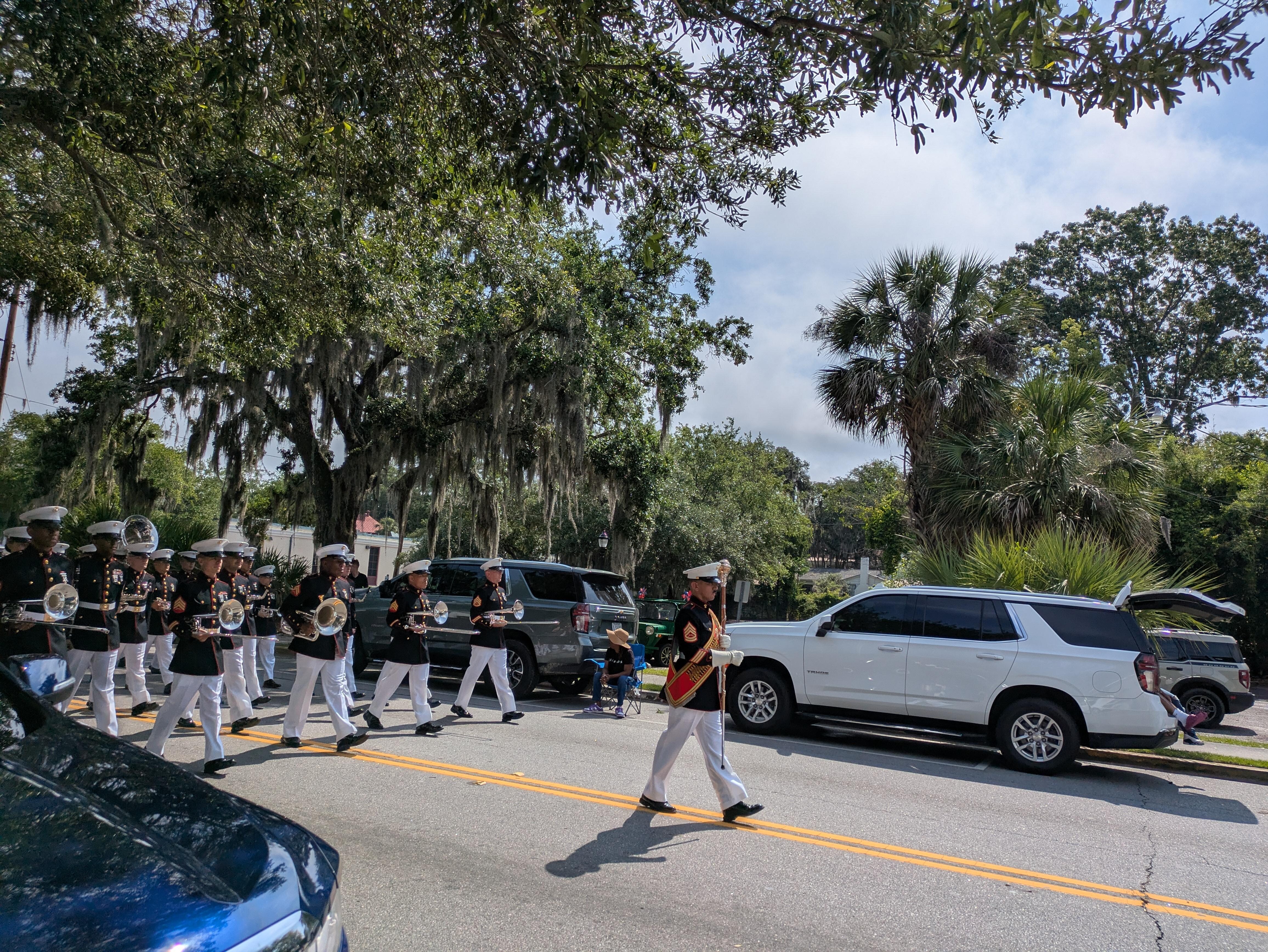 Marines in Parade Formation