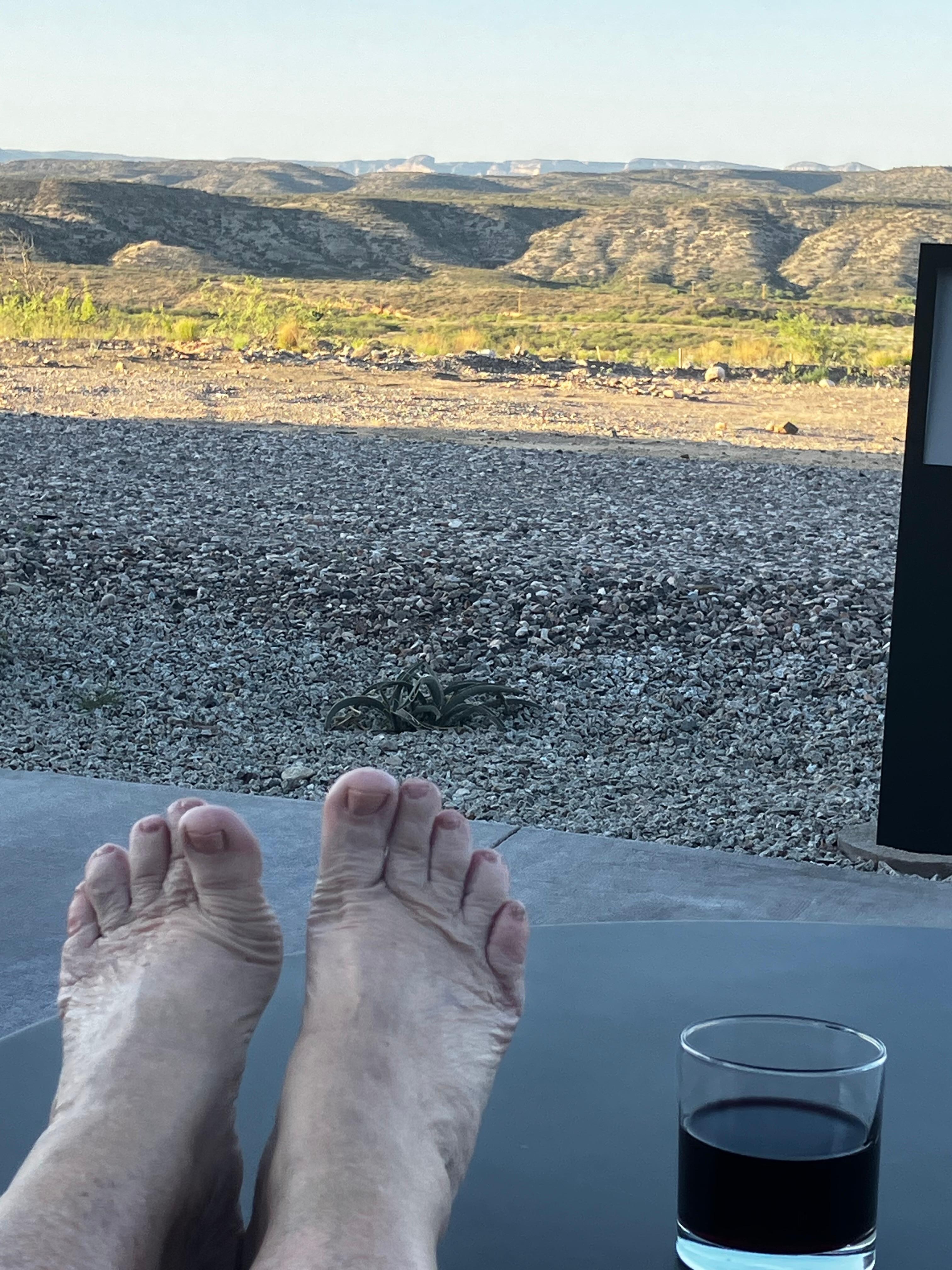 Gorgeous views from the back patio!!  Great for star gazing!!