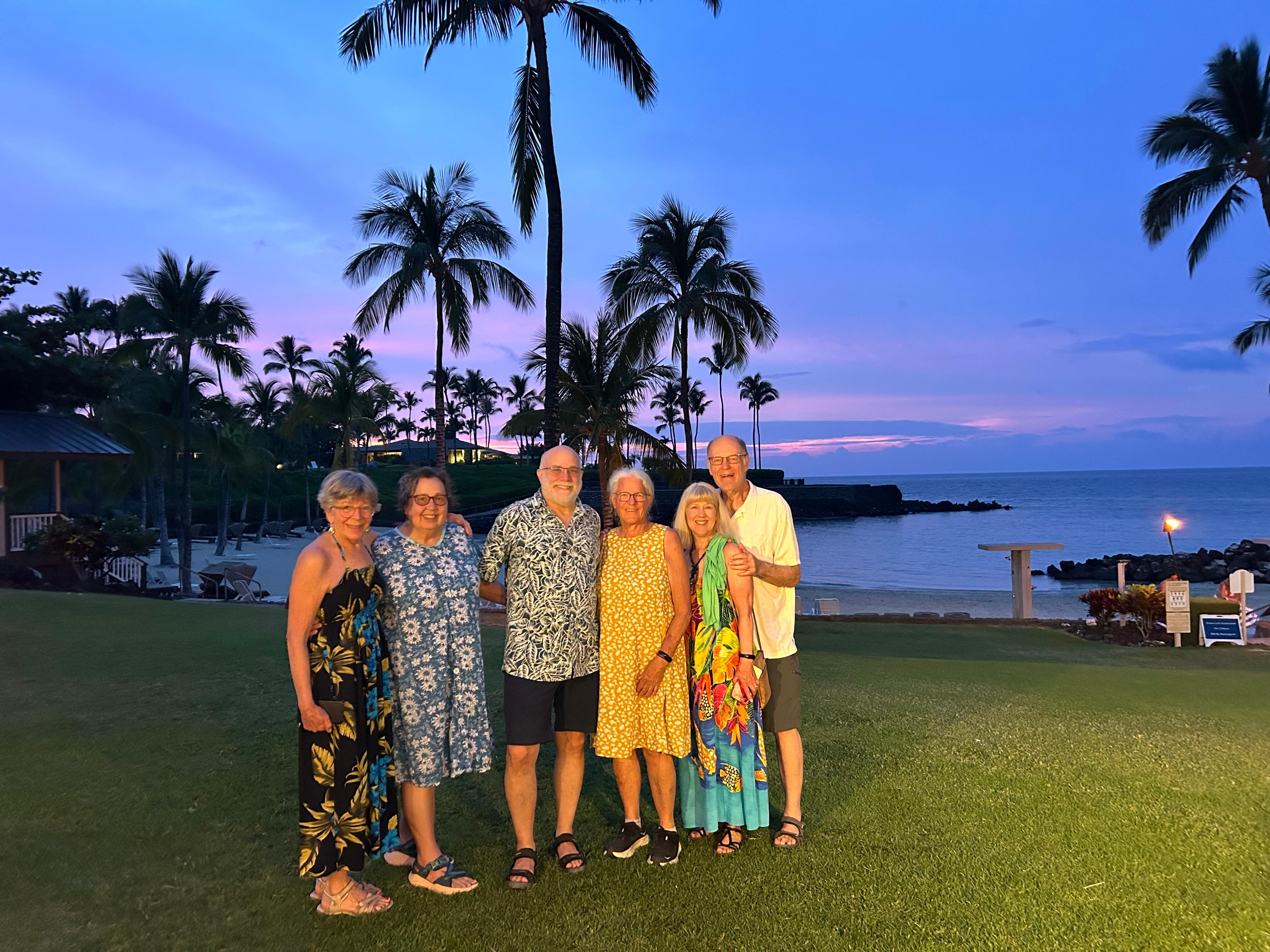 Mauna Lani beach at sunsey