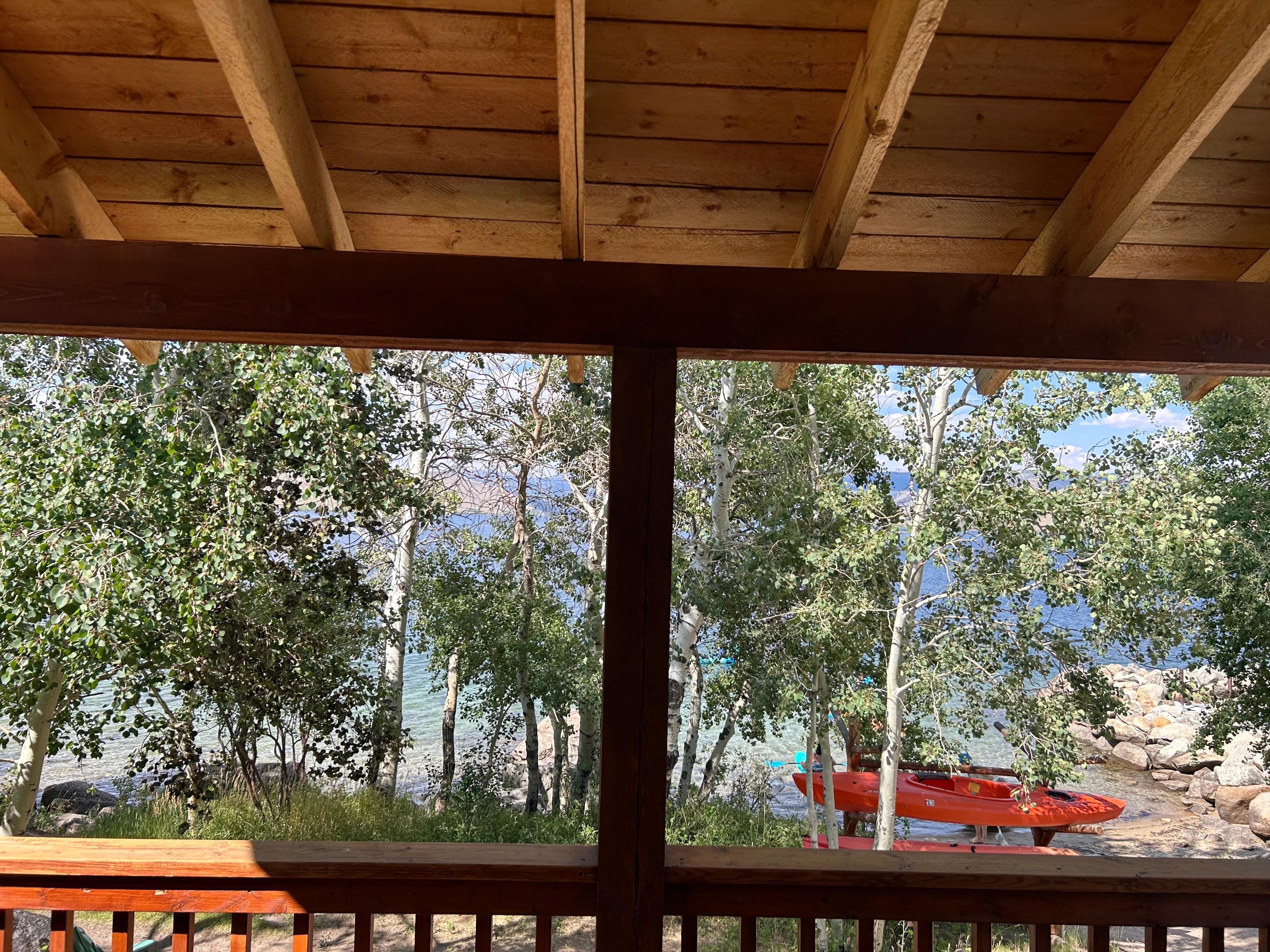 View from my cabin porch