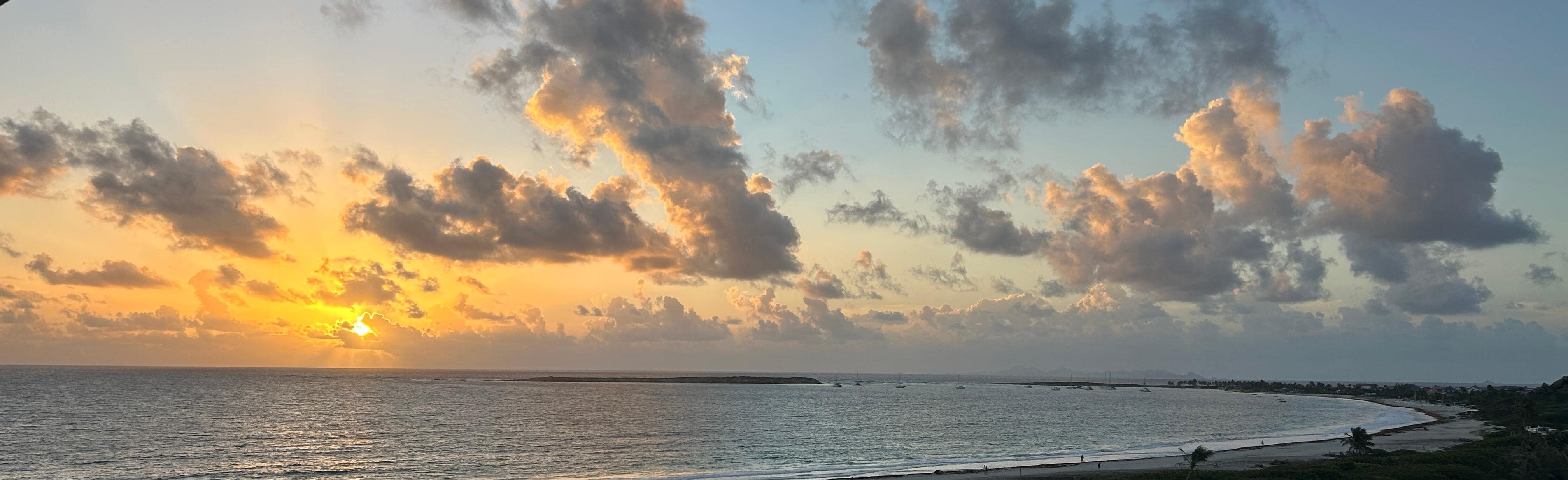Sunrise from the balcony 