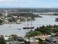 Beautiful view with the Blue Mountains in the background