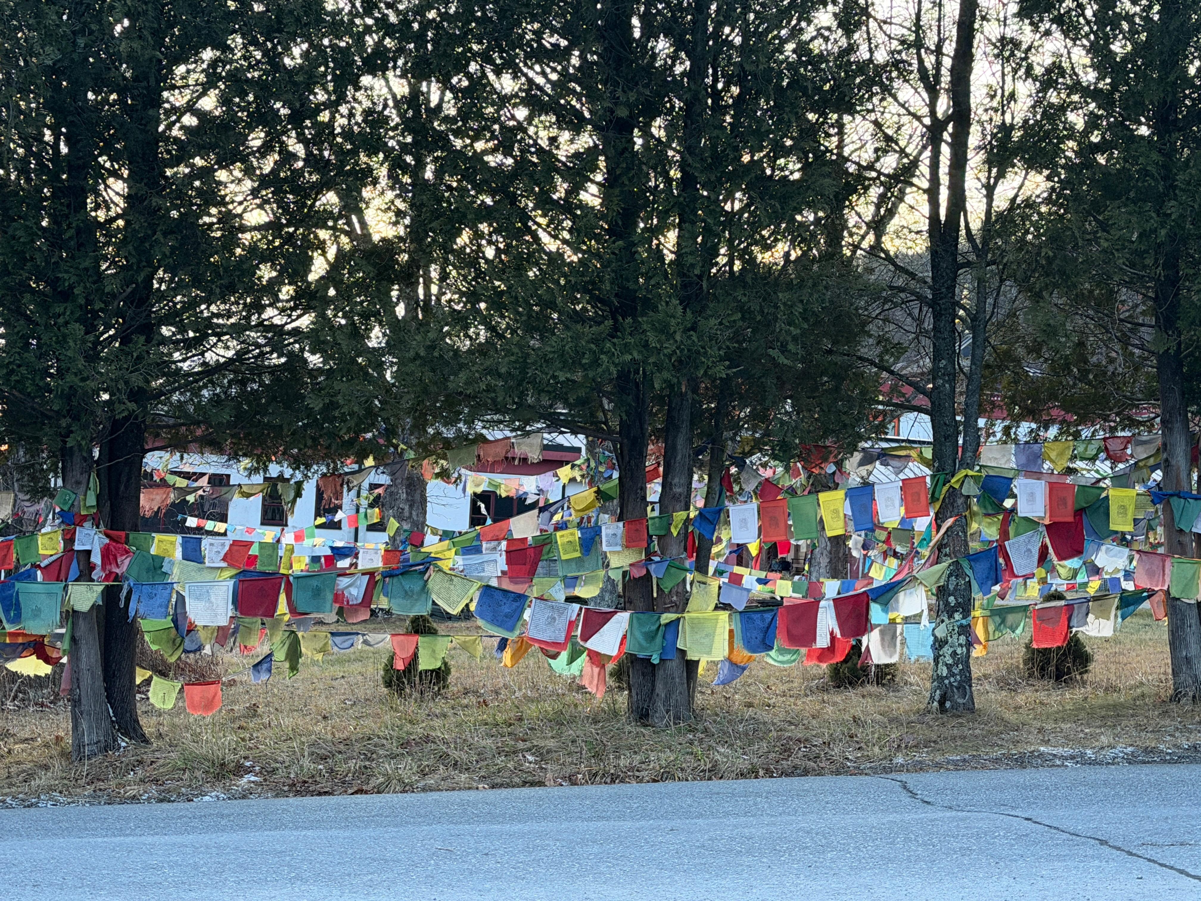 A Tibetan Buddhist temple near by 