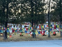 A Tibetan Buddhist temple near by