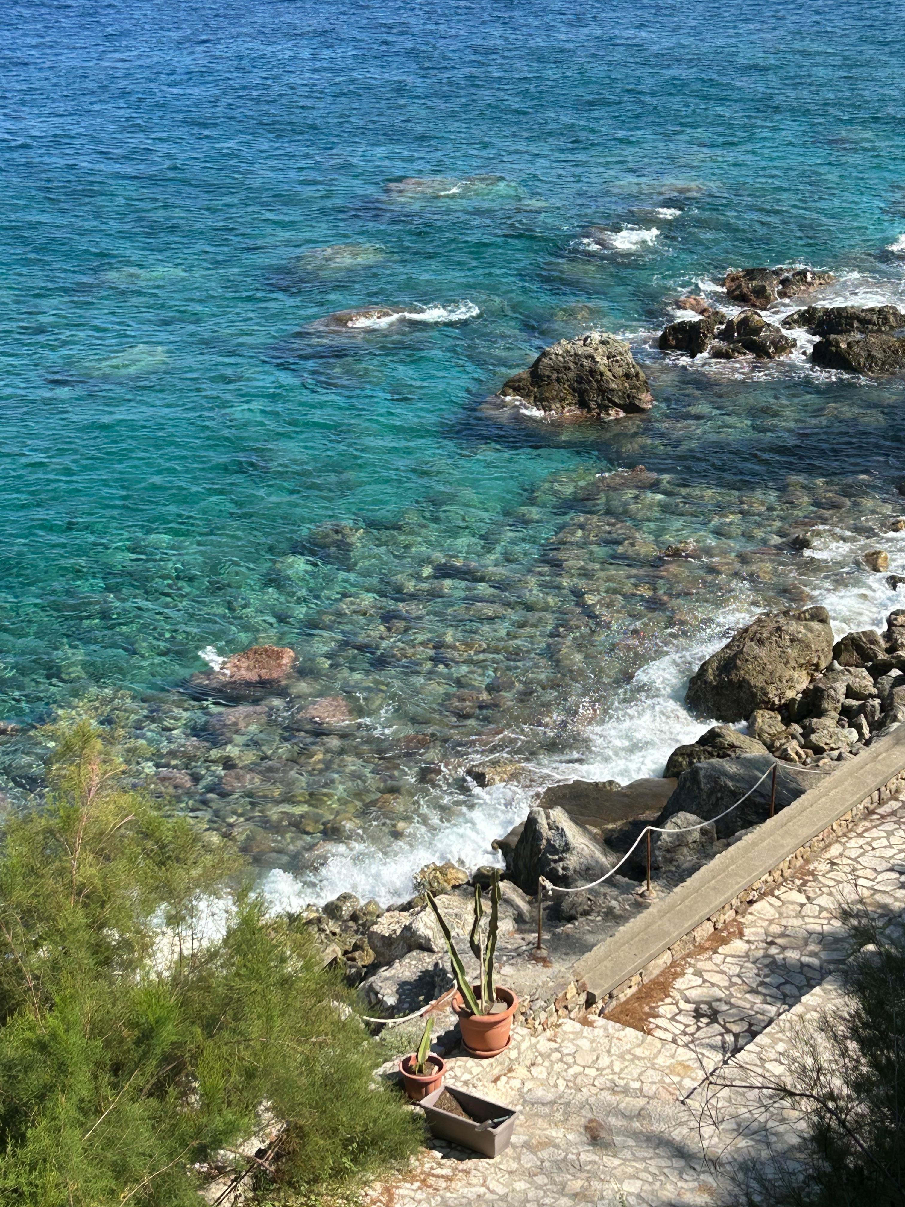 Lower patio and swimming area.