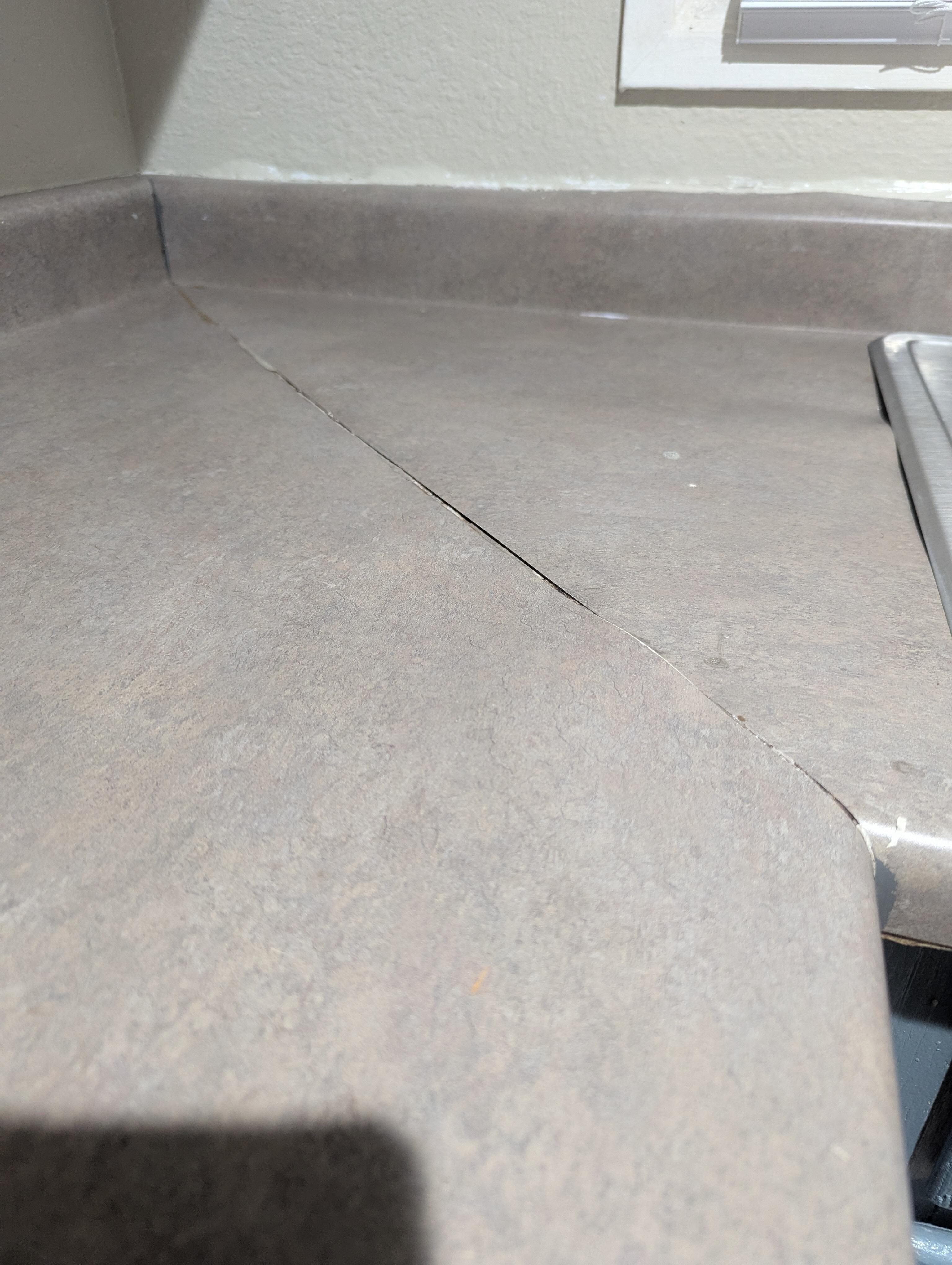 Counter. Buckled when pushed on.