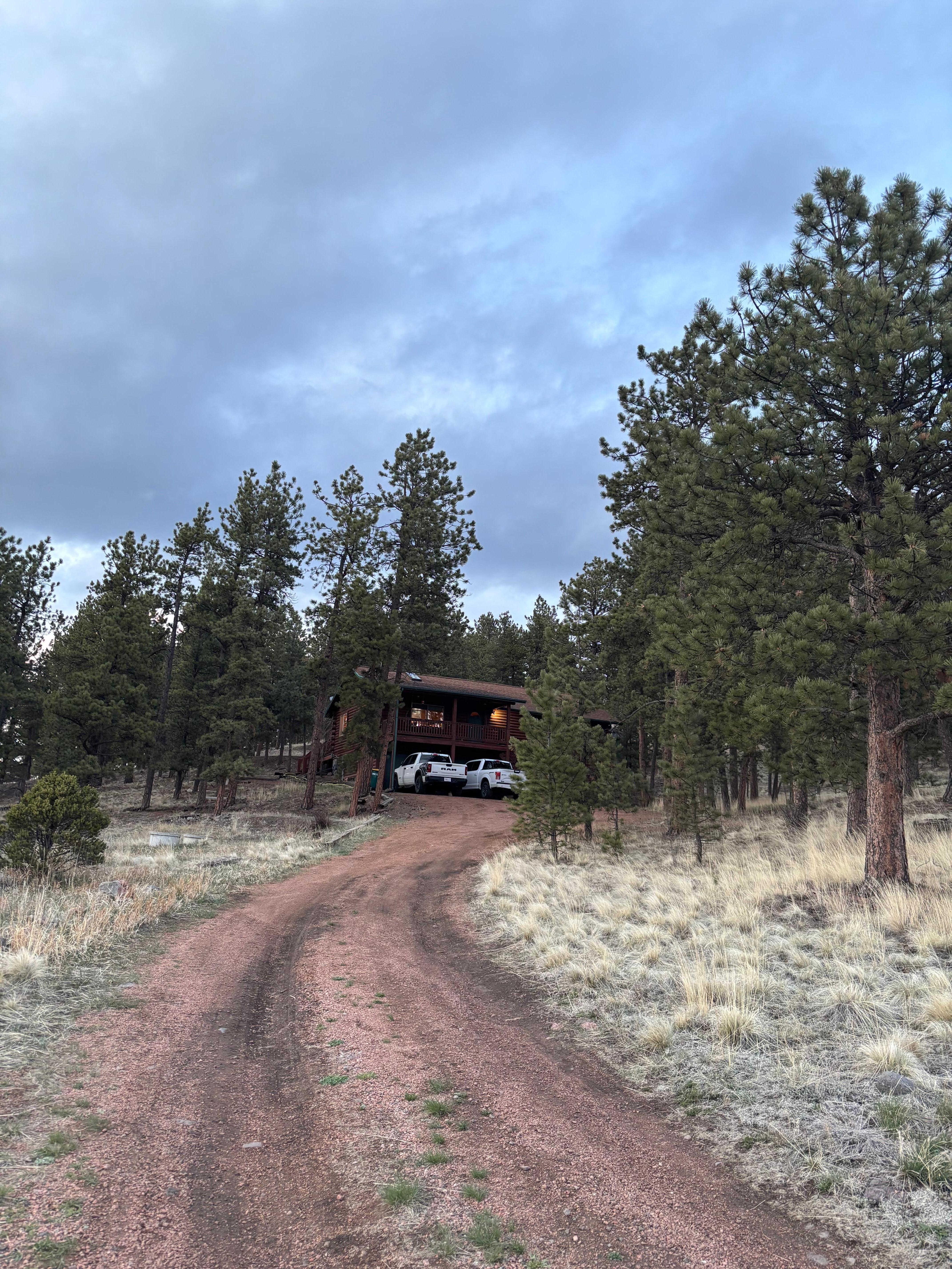 View leading up to the house. 