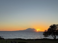 Sunset view from the lanai