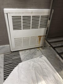 Rusty vent in the bathroom
