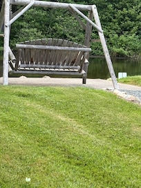 Swing by creek
