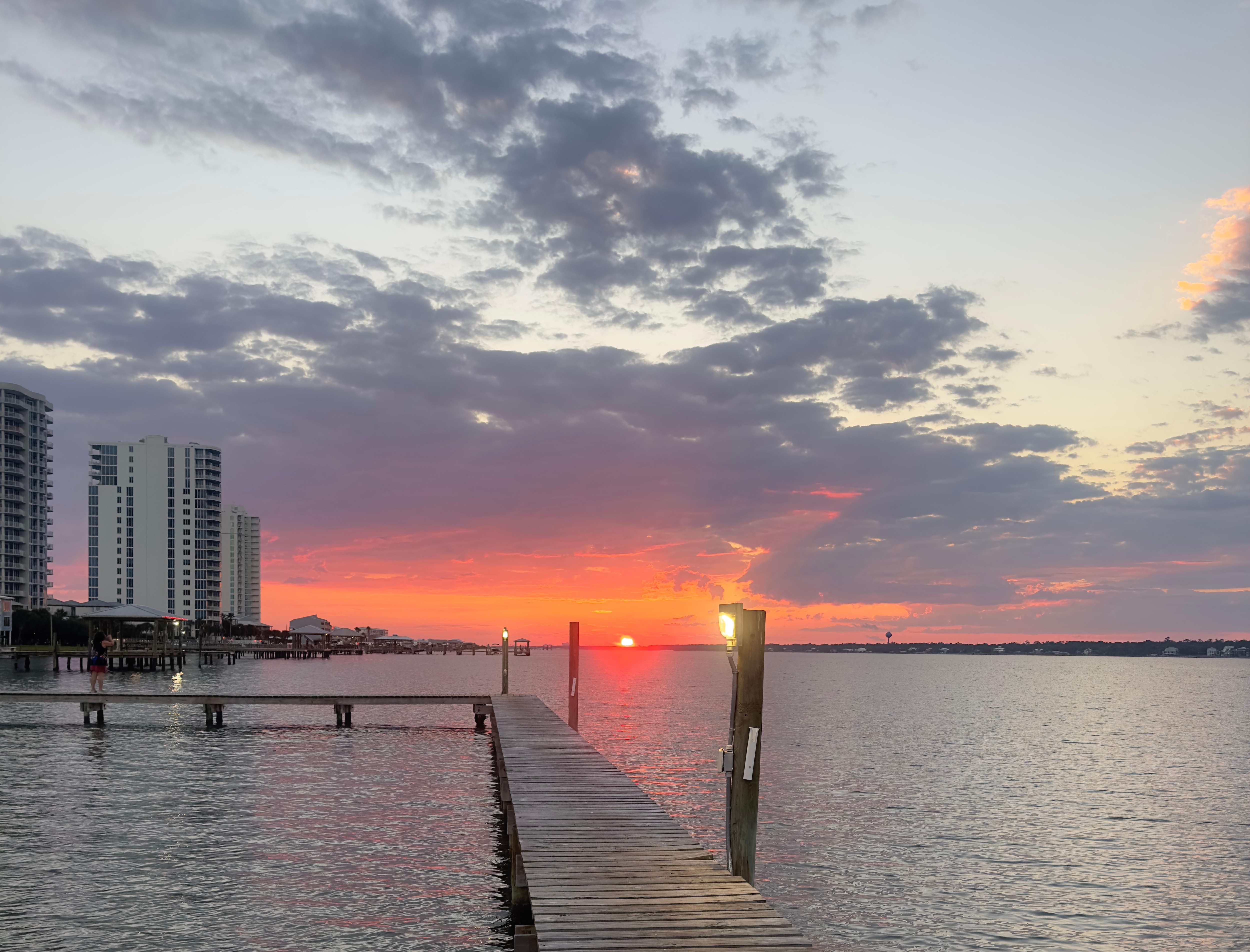 Sunset from pier