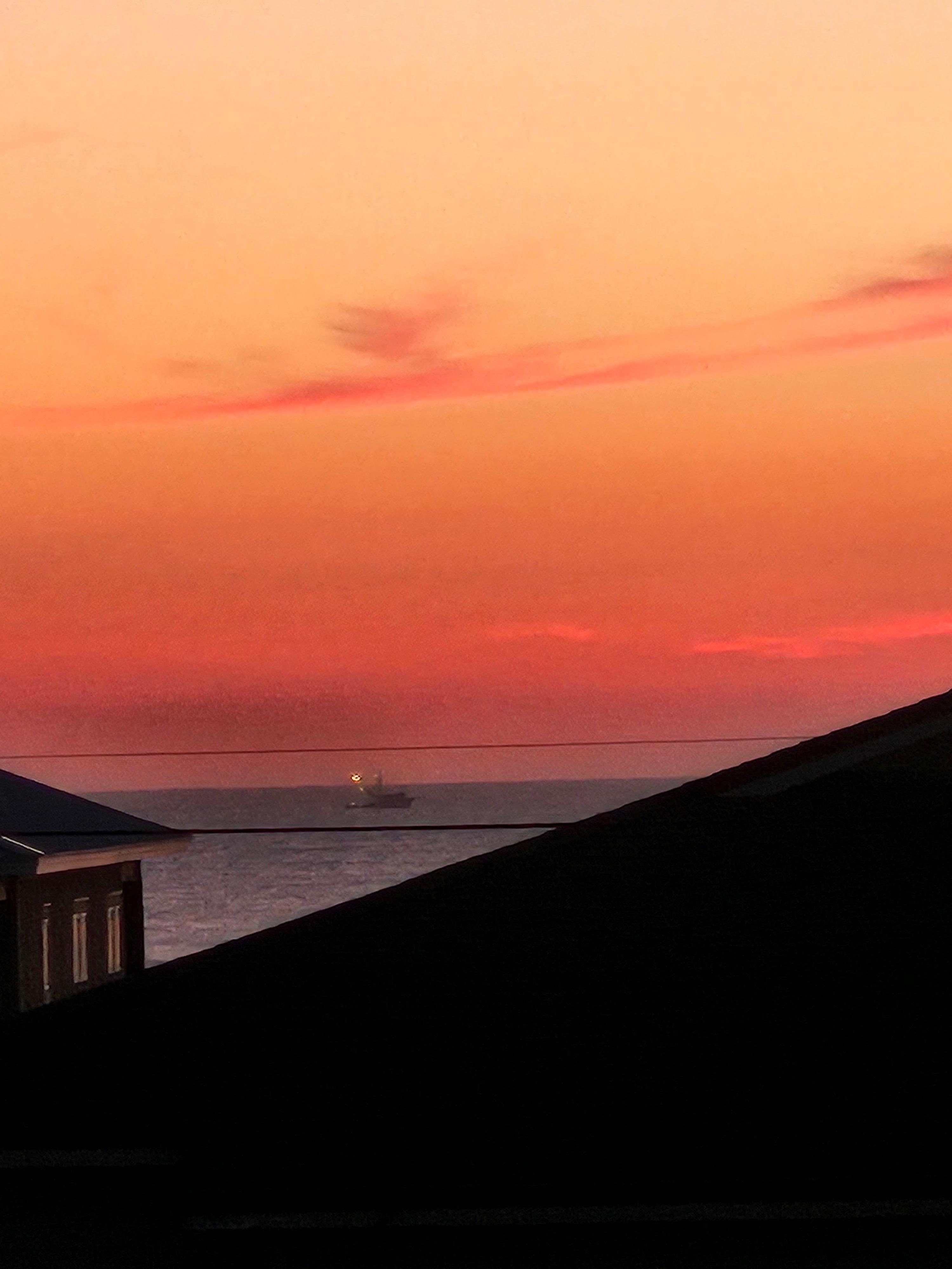 Crows nest view of sunrise