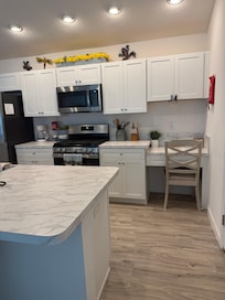 The kitchen was perfect! We did need a few cooking utensils that weren’t there but it was great!