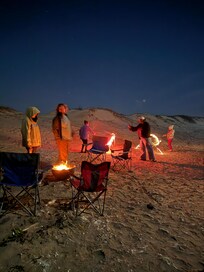 Evening fire - Past Beach Access 6