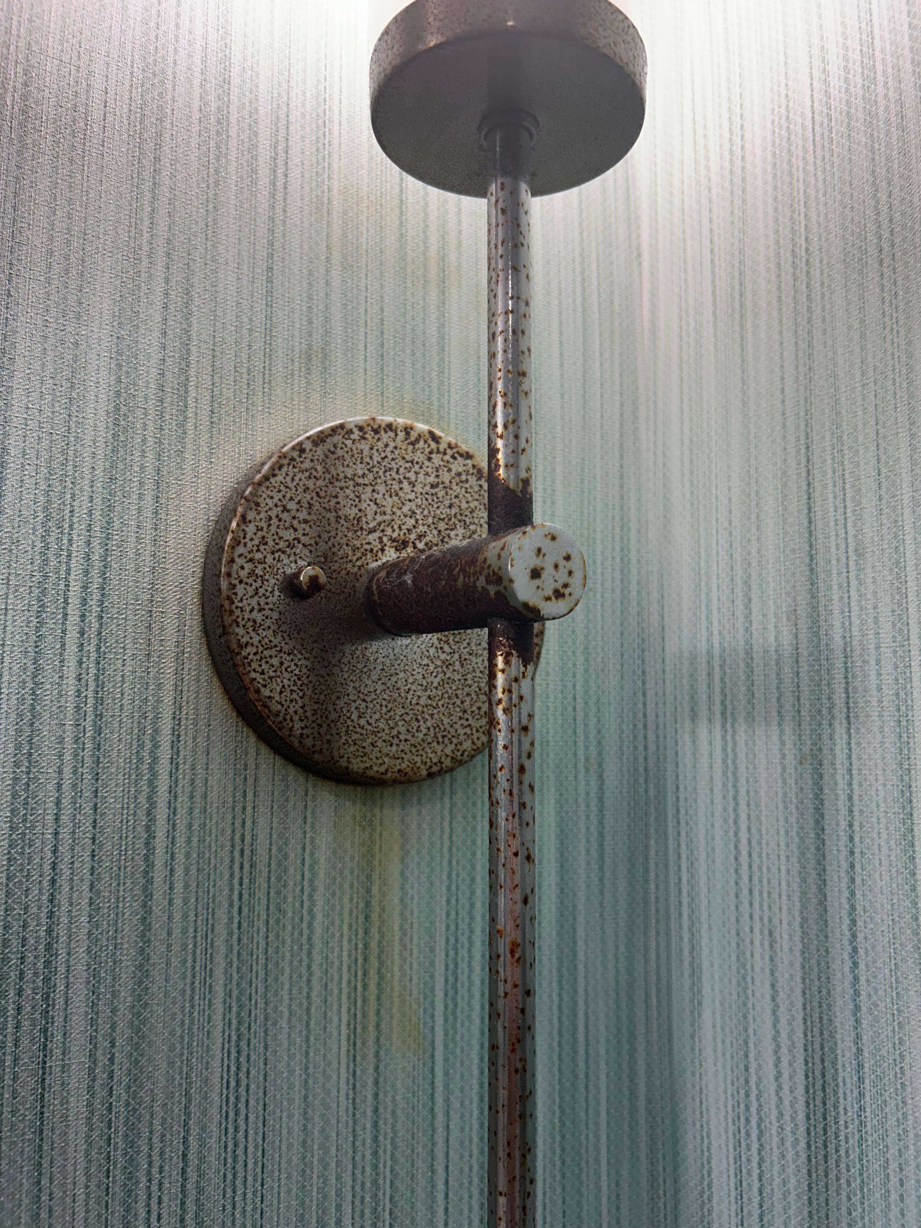 Rusted sconce