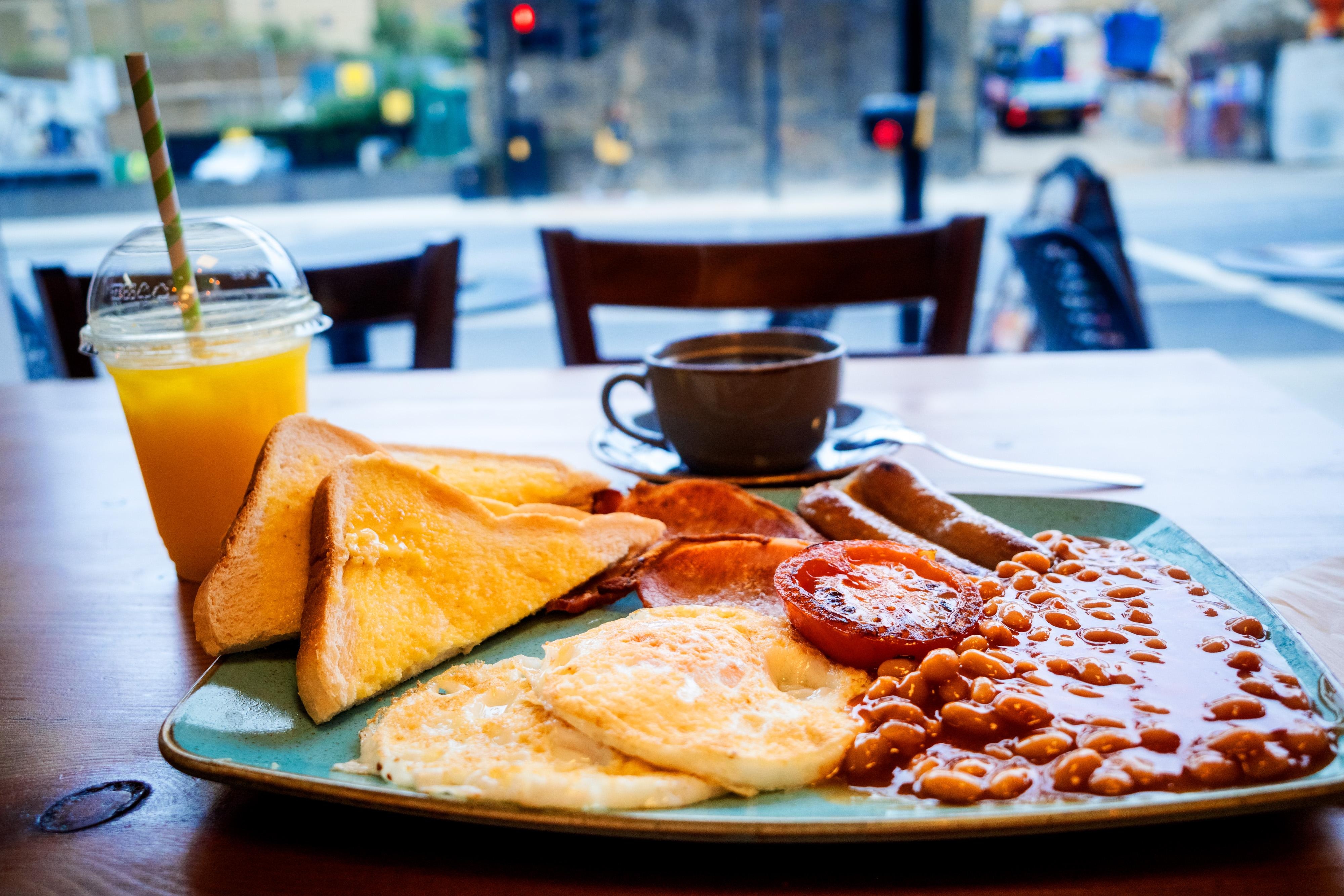Early morning breakfast locally, but not at the pub sadly.