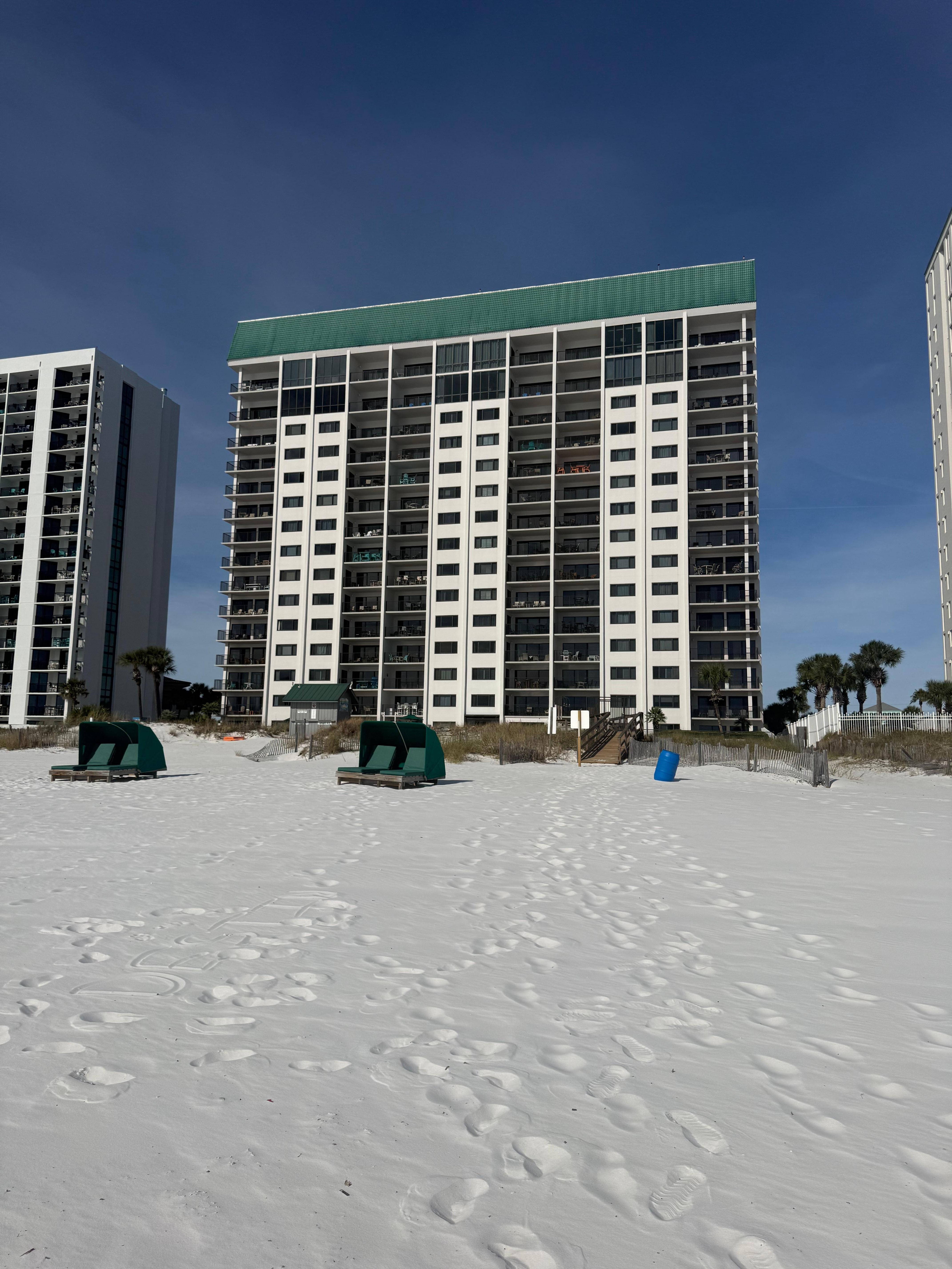 Directly in the beaxh