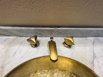 Mold/mildew behind sink