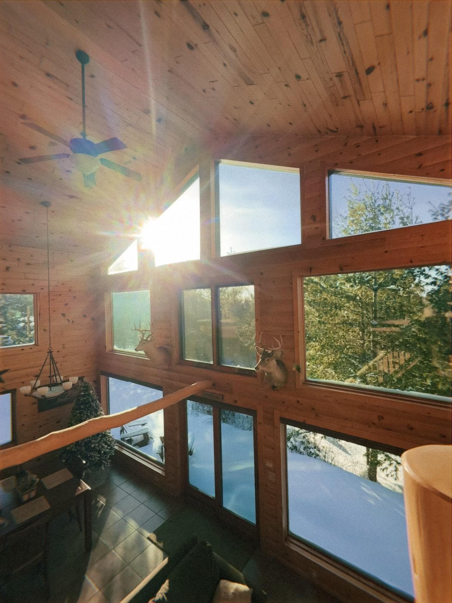 View from staircase on loft