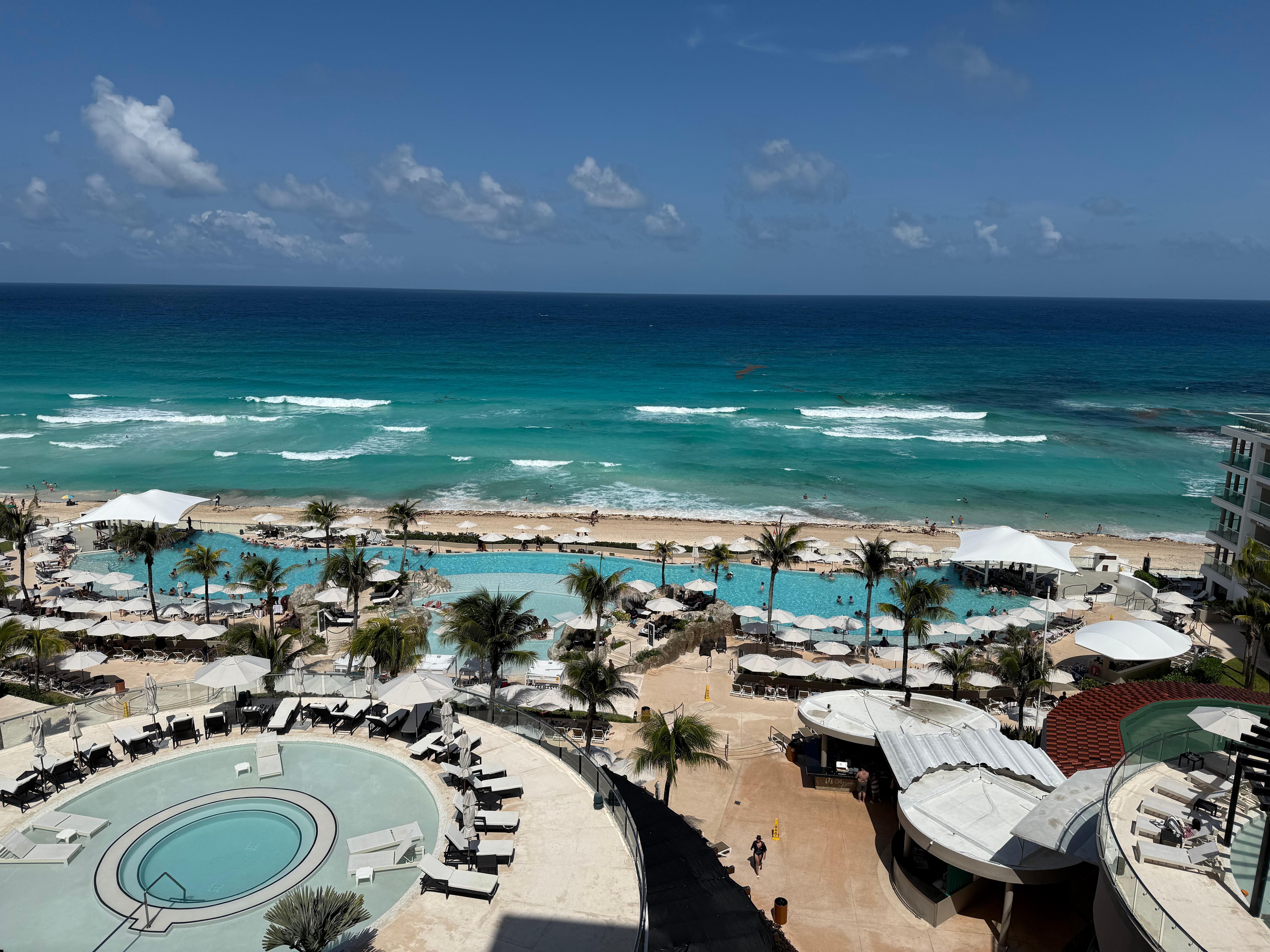 Linda vista del hotel