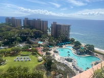 View from walkway in the hotel. Top floor