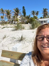 Benches along the beach