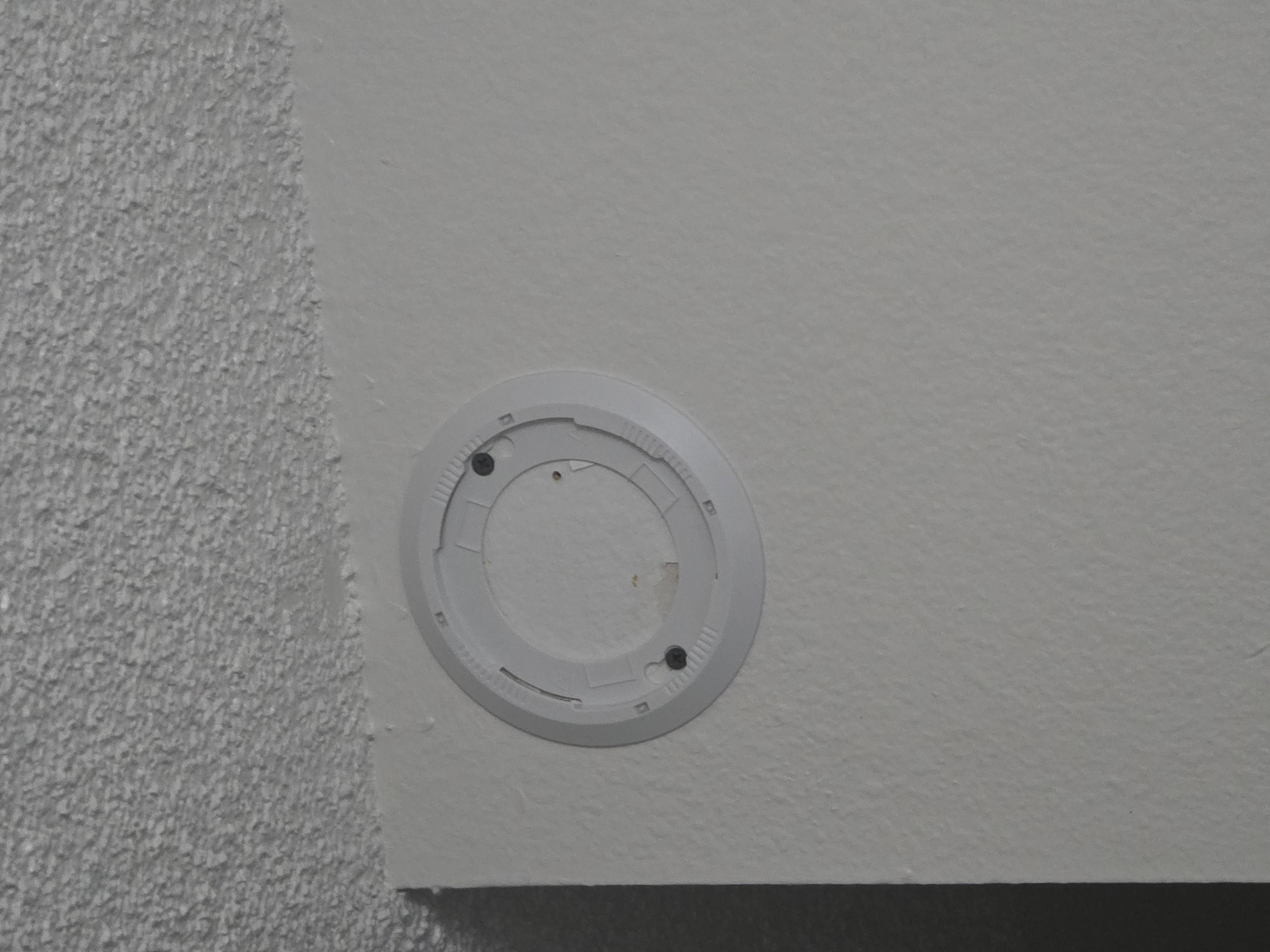 Fire alarm removed room 122