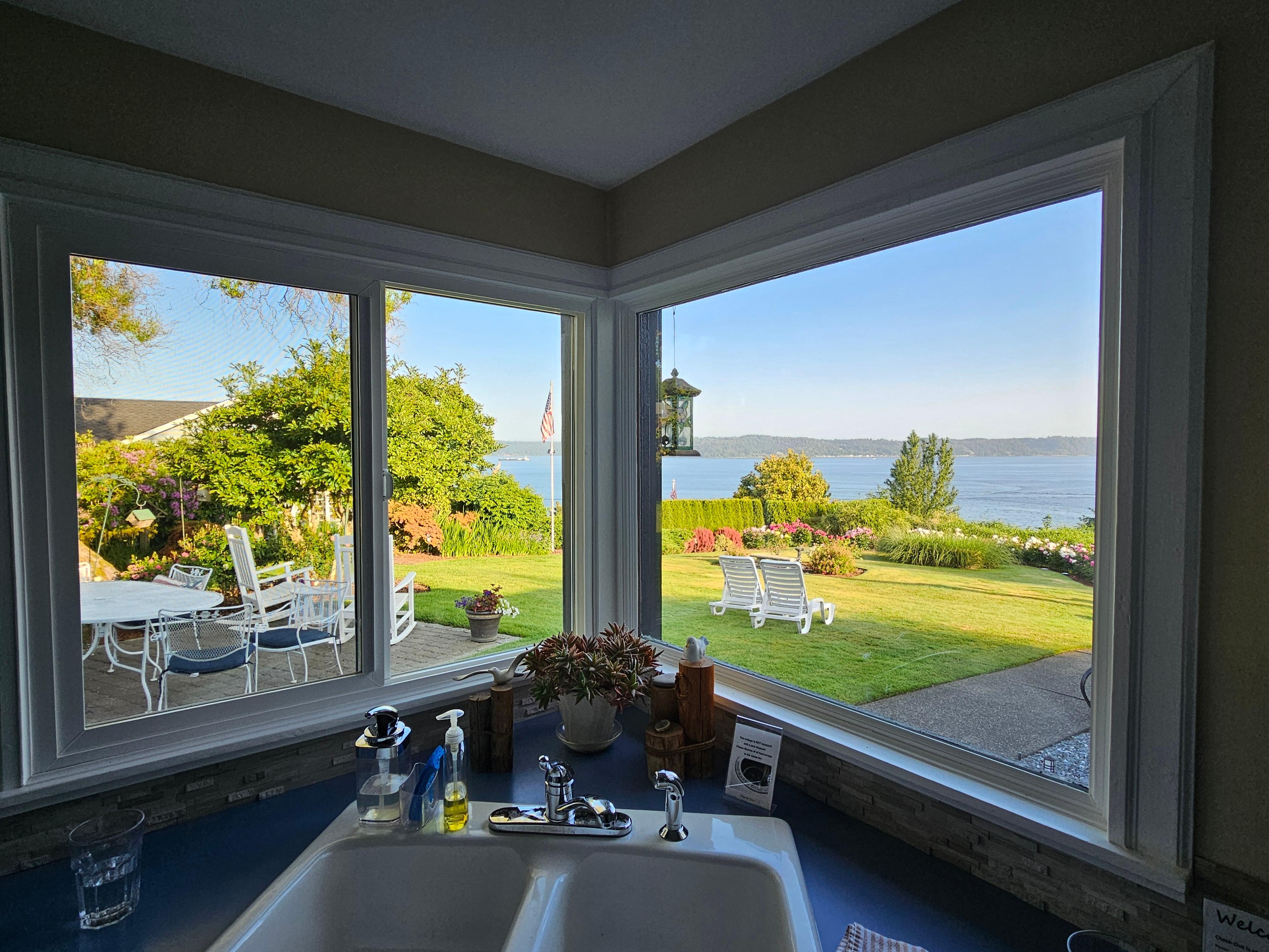 The view out the kitchen window!