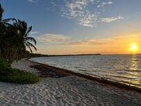 Looking north along Soliman Bay at sunrise.