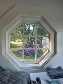 From kitchen window!