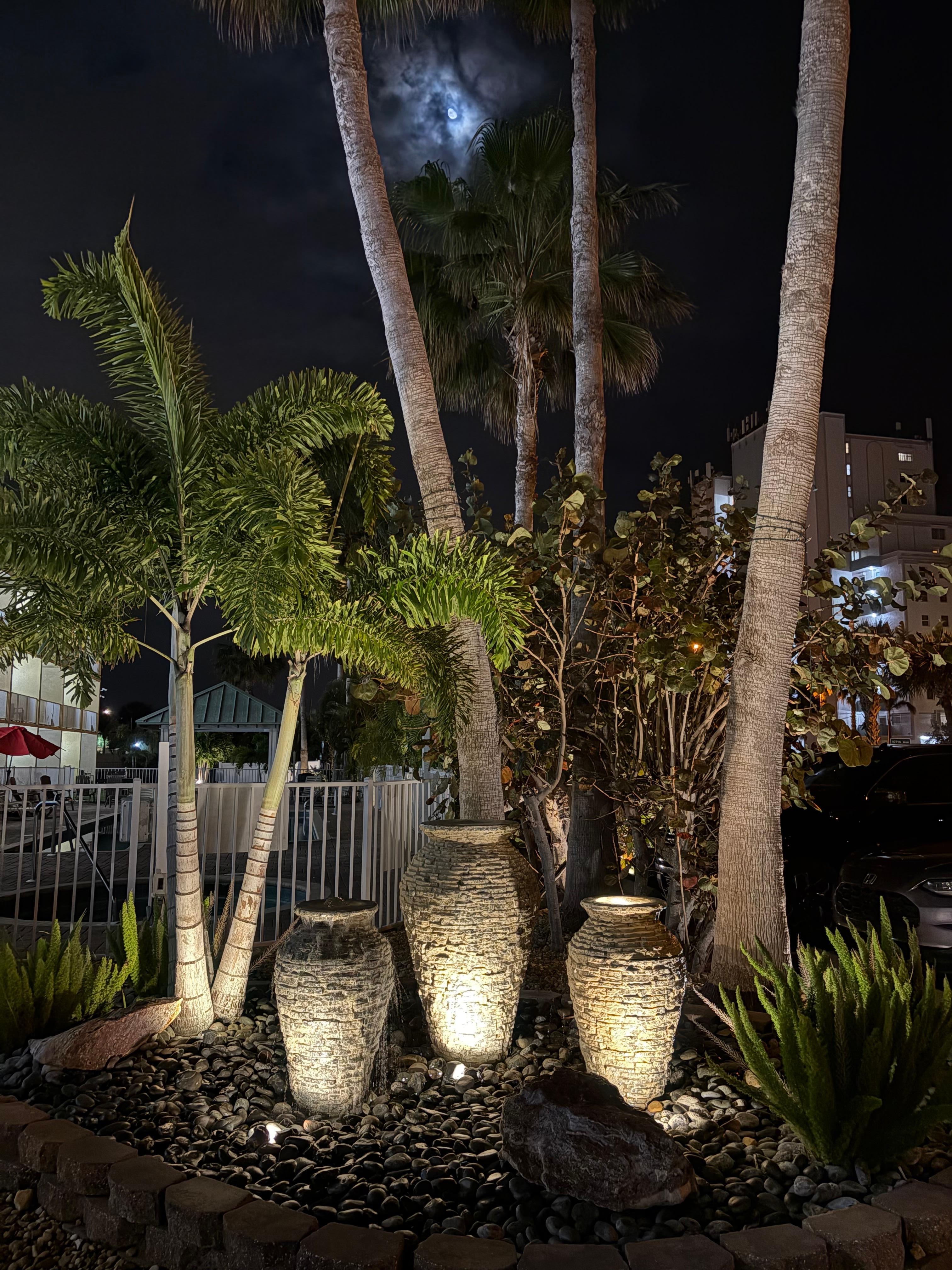 Such nice landscaping all around the property 