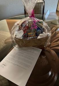 Welcome basket was a nice touch